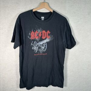 Vtg Y2K AC/DC T-Shirt Men’s L For Those About To Rock Rockware Black Adult